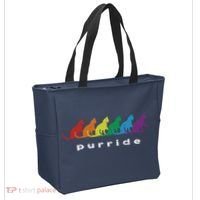 Funny LGBT Cat Rainbow Purride Picture Art Tote Bag thumb 2
