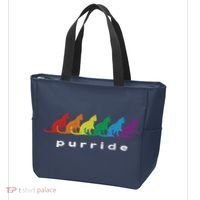 Funny LGBT Cat Rainbow Purride Picture Art Tote Bag thumb 3