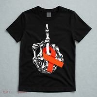 Fuck Leukemia Cancer Middle Finger Leukemia Cancer Awareness T-Shirt thumb 5