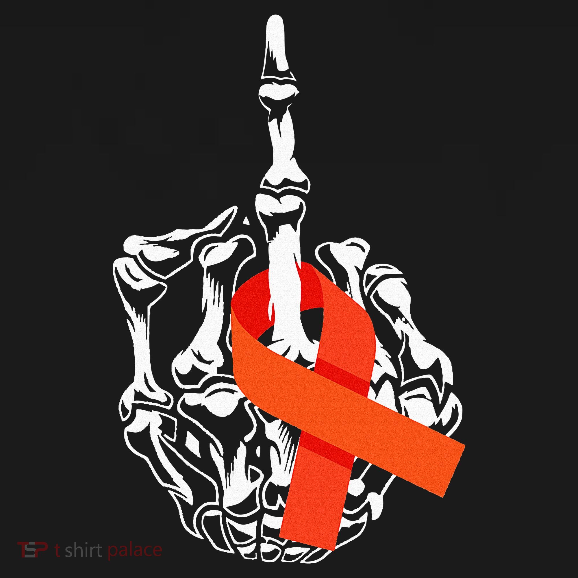 Fuck Leukemia Cancer Middle Finger Leukemia Cancer Awareness Kids Sweatshirt