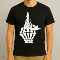 Fuck Lung Cancer Middle Finger White Ribbon T-Shirt thumb 3