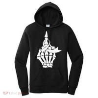 Fuck Lung Cancer Middle Finger White Ribbon Women's Hoodie thumb 0