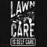 Funny Lawn Care Self Care Dad Lawn Mowing Joke Ladies PosiCharge Tri-Blend Wicking Tank thumb 2