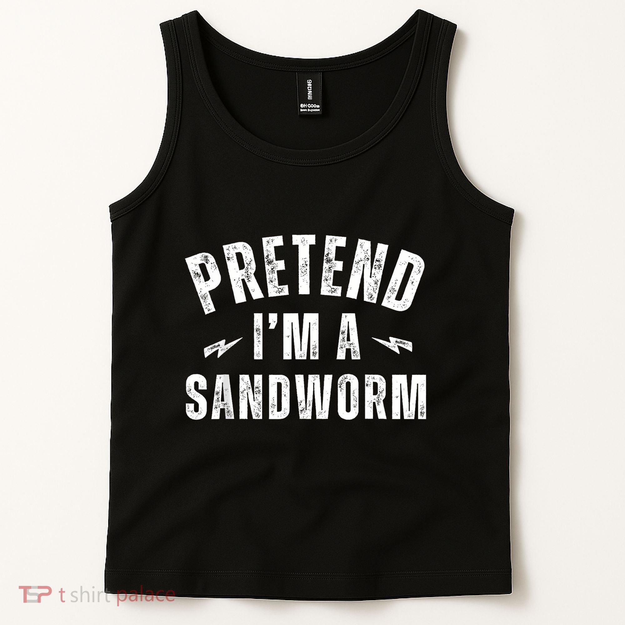 Funny Lazy Costume Last Minute Pretend IM A Sandworm Tank Top