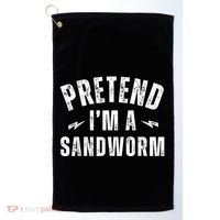 Funny Lazy Costume Last Minute Pretend IM A Sandworm Golf Towel thumb 0