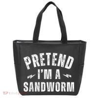 Funny Lazy Costume Last Minute Pretend IM A Sandworm Tote Bag thumb 0