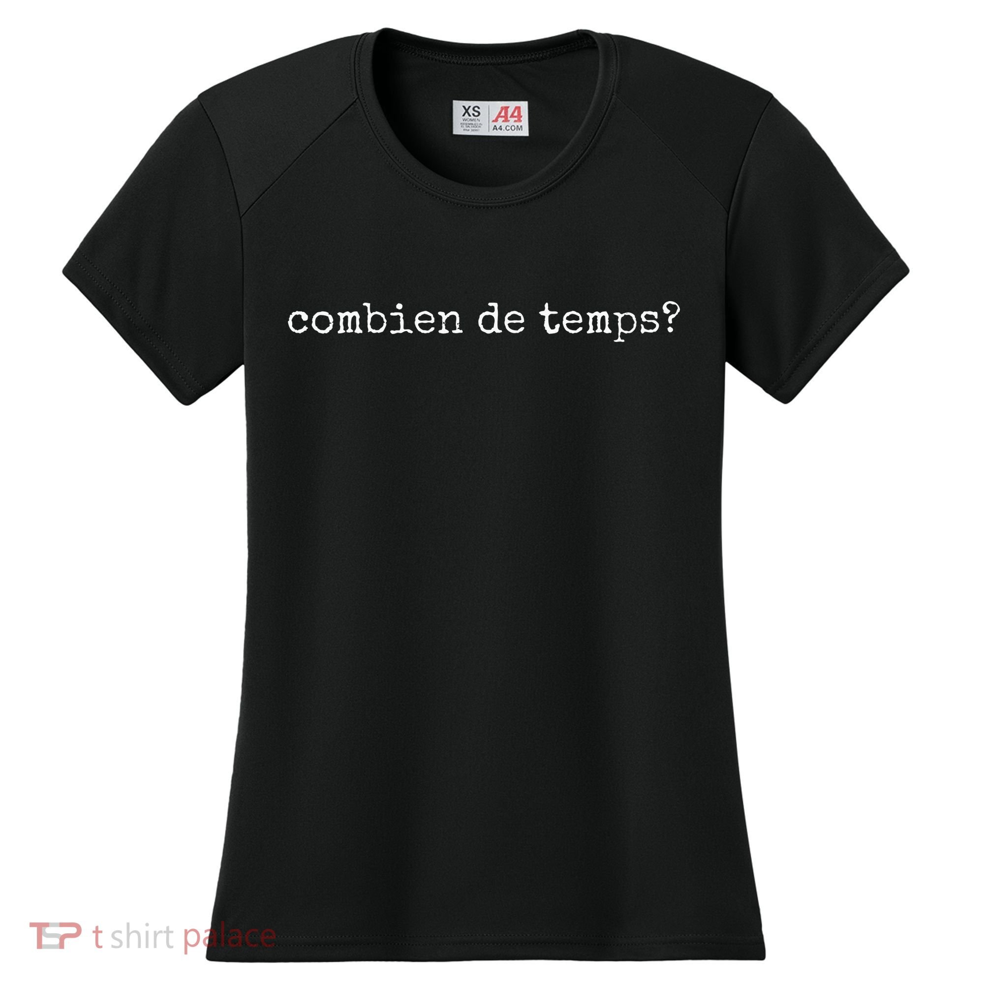 French Language Combien De Temps Or How Long Women's Cooling Performance Crew T-Shirt