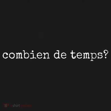 French Language Combien De Temps Or How Long Ornament