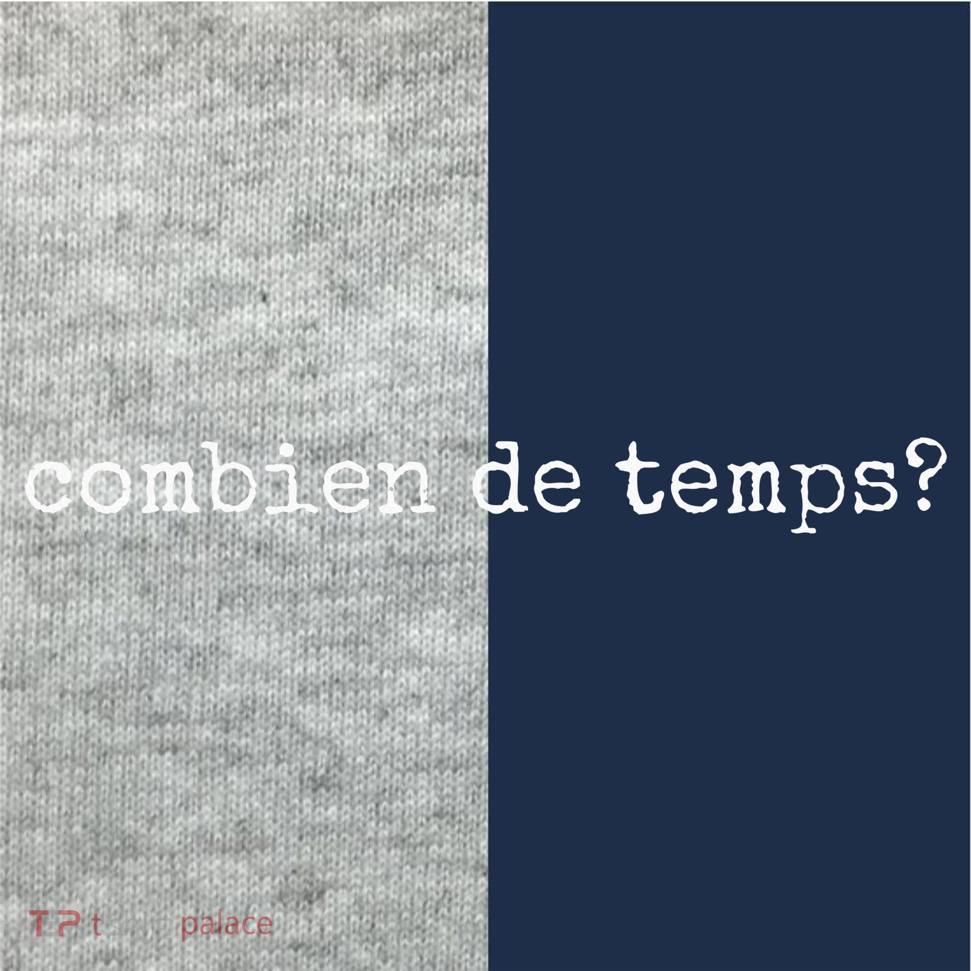 French Language Combien De Temps Or How Long Kids Colorblock Raglan Jersey