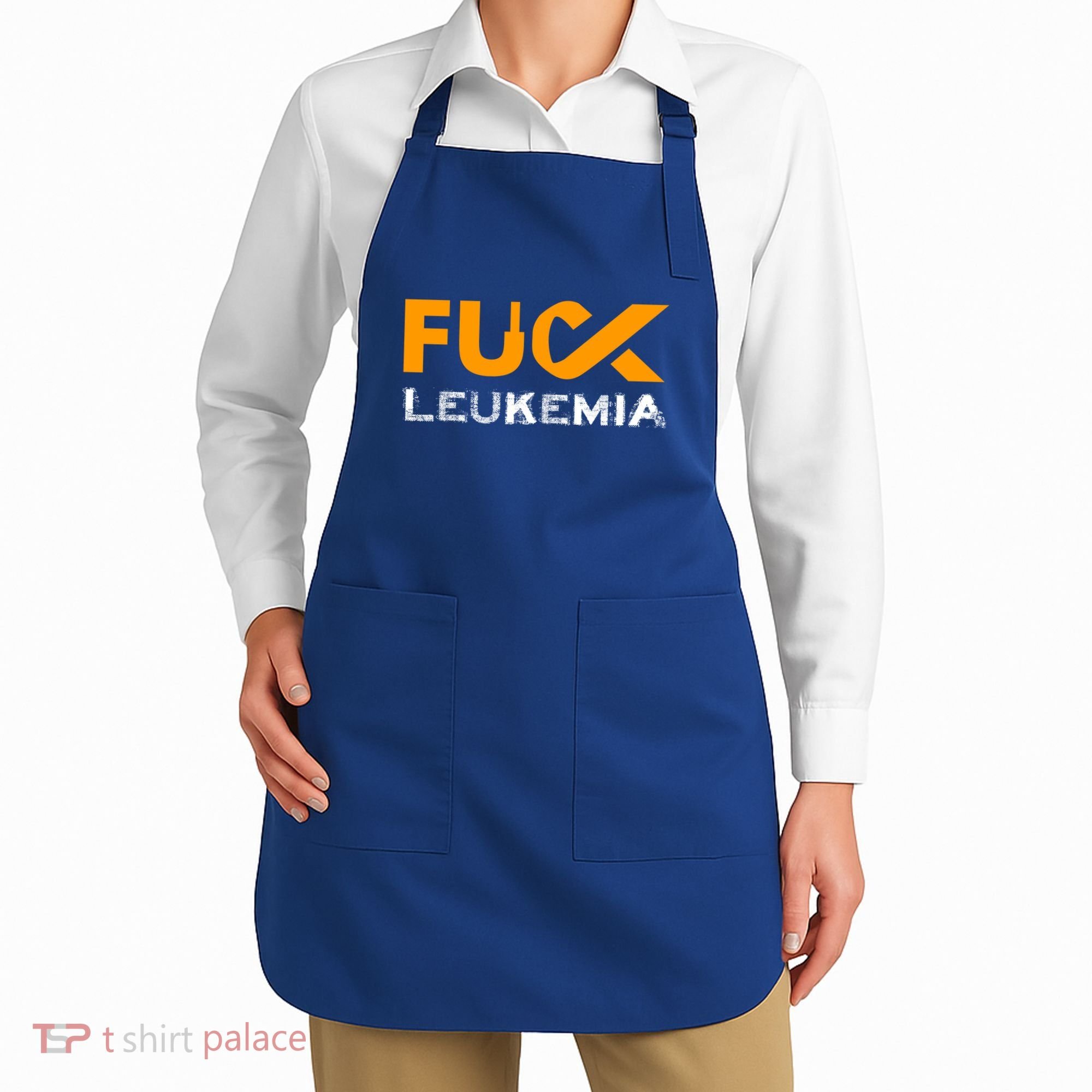 Fuck Leukemia Cancer Awareness Gift Apron