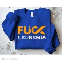 Fuck Leukemia Cancer Awareness Gift Sweatshirt thumb 2