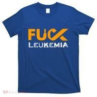 Fuck Leukemia Cancer Awareness Gift T-Shirt thumb 0