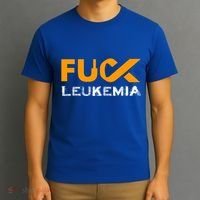 Fuck Leukemia Cancer Awareness Gift T-Shirt thumb 3
