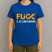 Fuck Leukemia Cancer Awareness Gift T-Shirt thumb 4