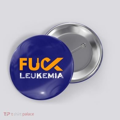 Fuck Leukemia Cancer Awareness Gift Button