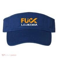 Fuck Leukemia Cancer Awareness Gift Visor thumb 0