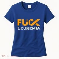 Fuck Leukemia Cancer Awareness Gift Women's T-Shirt thumb 0