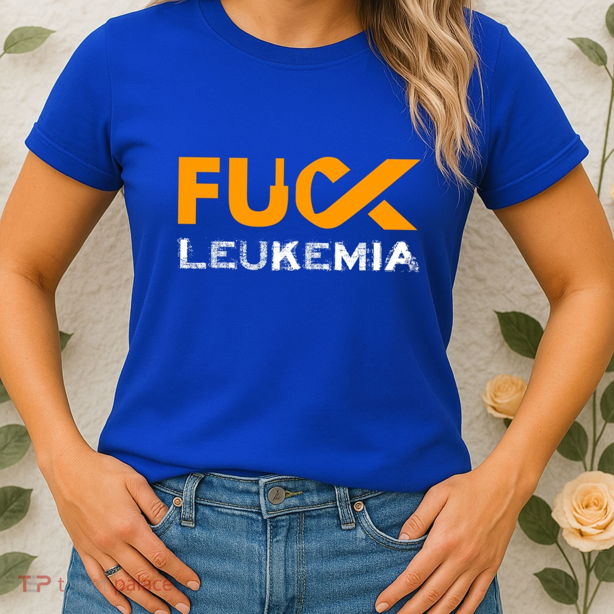 Fuck Leukemia Cancer Awareness Gift Women's T-Shirt