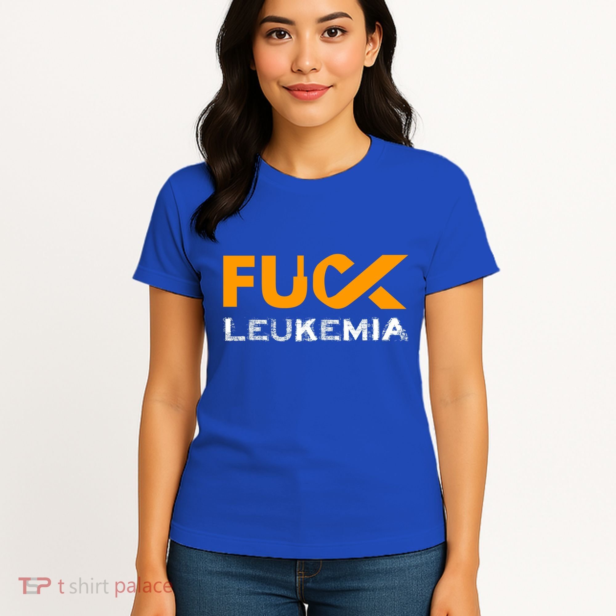 Fuck Leukemia Cancer Awareness Gift Women's T-Shirt