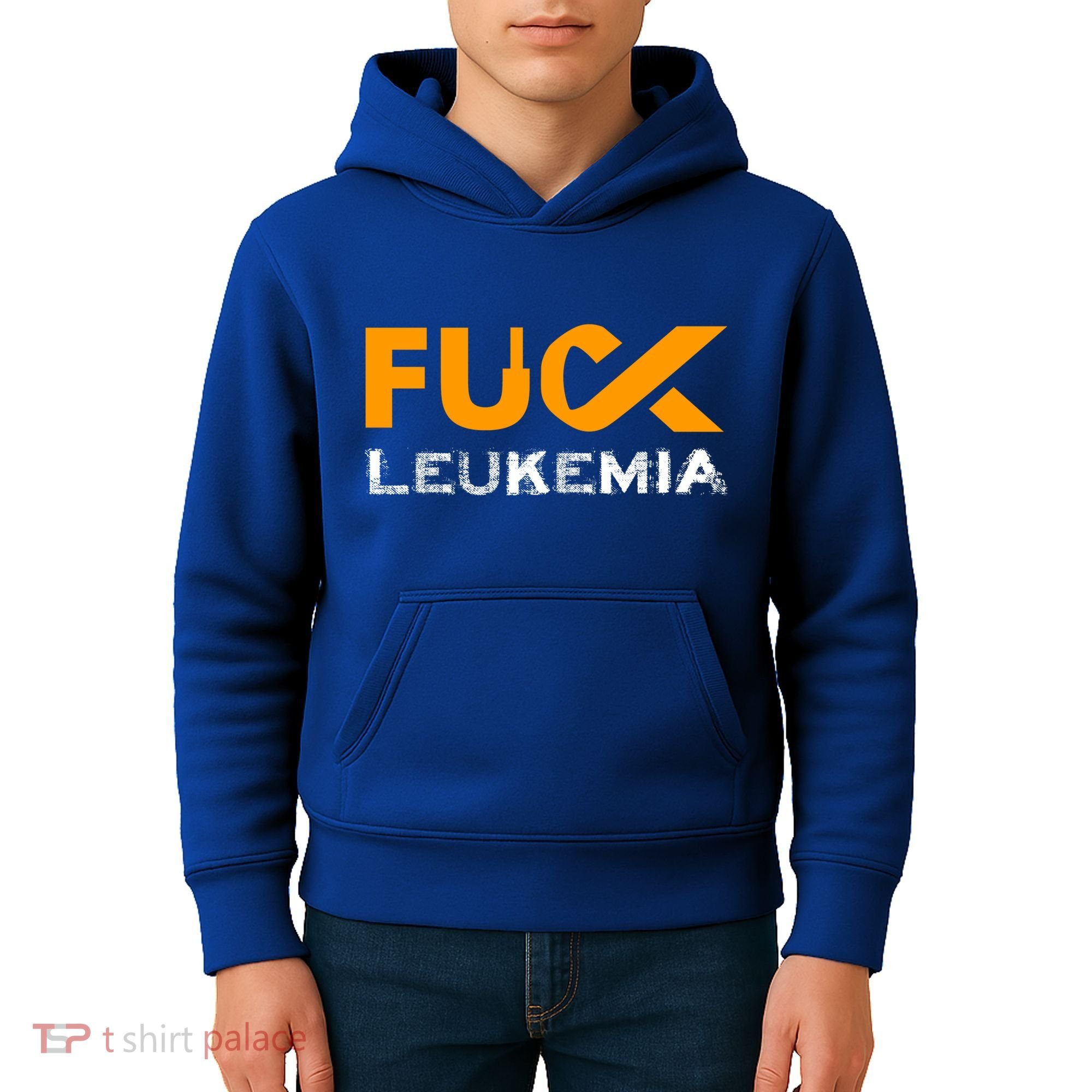 Fuck Leukemia Cancer Awareness Gift Kids Hoodie