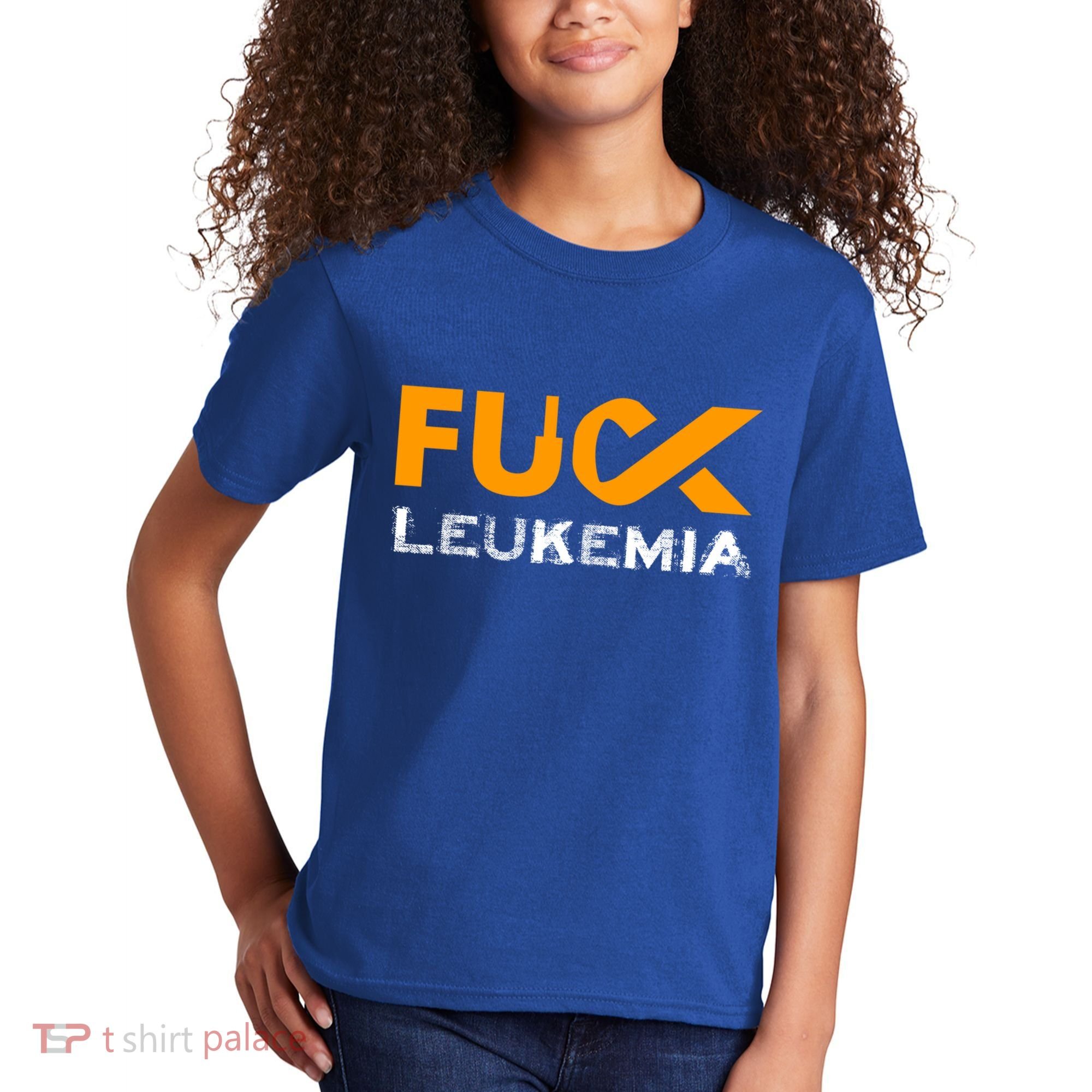 Fuck Leukemia Cancer Awareness Gift Kids T-Shirt