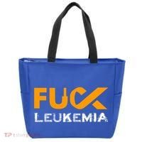 Fuck Leukemia Cancer Awareness Gift Tote Bag thumb 0