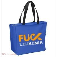 Fuck Leukemia Cancer Awareness Gift Tote Bag thumb 2