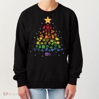 Festive LGBT Christmas Tree Costume Celebrate with Pride Women's Sweatshirt thumb 0