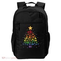 Festive LGBT Christmas Tree Costume Celebrate with Pride Backpack thumb 0