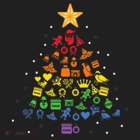 Festive LGBT Christmas Tree Costume Celebrate with Pride Tumbler thumb 3