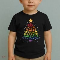 Festive LGBT Christmas Tree Costume Celebrate with Pride Toddler T-Shirt thumb 2