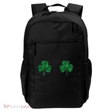 Four Leaf Clover Boobs Lucky St Patricks Day Backpack