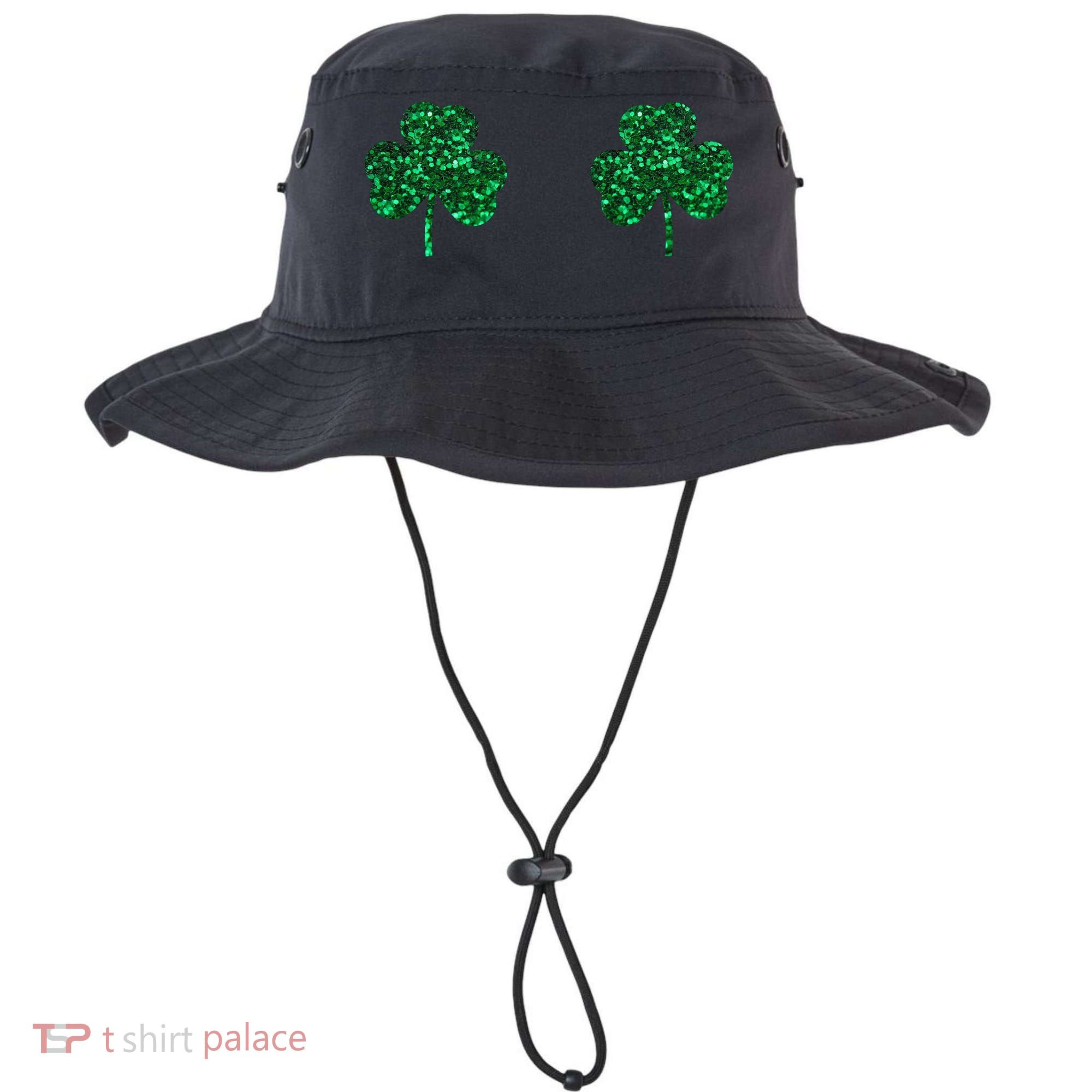 Four Leaf Clover Boobs Lucky St Patricks Day Bucket Hat