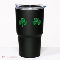 Four Leaf Clover Boobs Lucky St Patricks Day Tumbler thumb 0