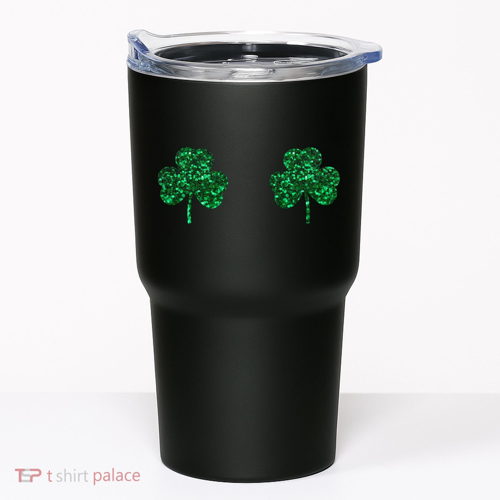 Four Leaf Clover Boobs Lucky St Patricks Day Tumbler