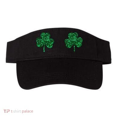 Four Leaf Clover Boobs Lucky St Patricks Day Visor