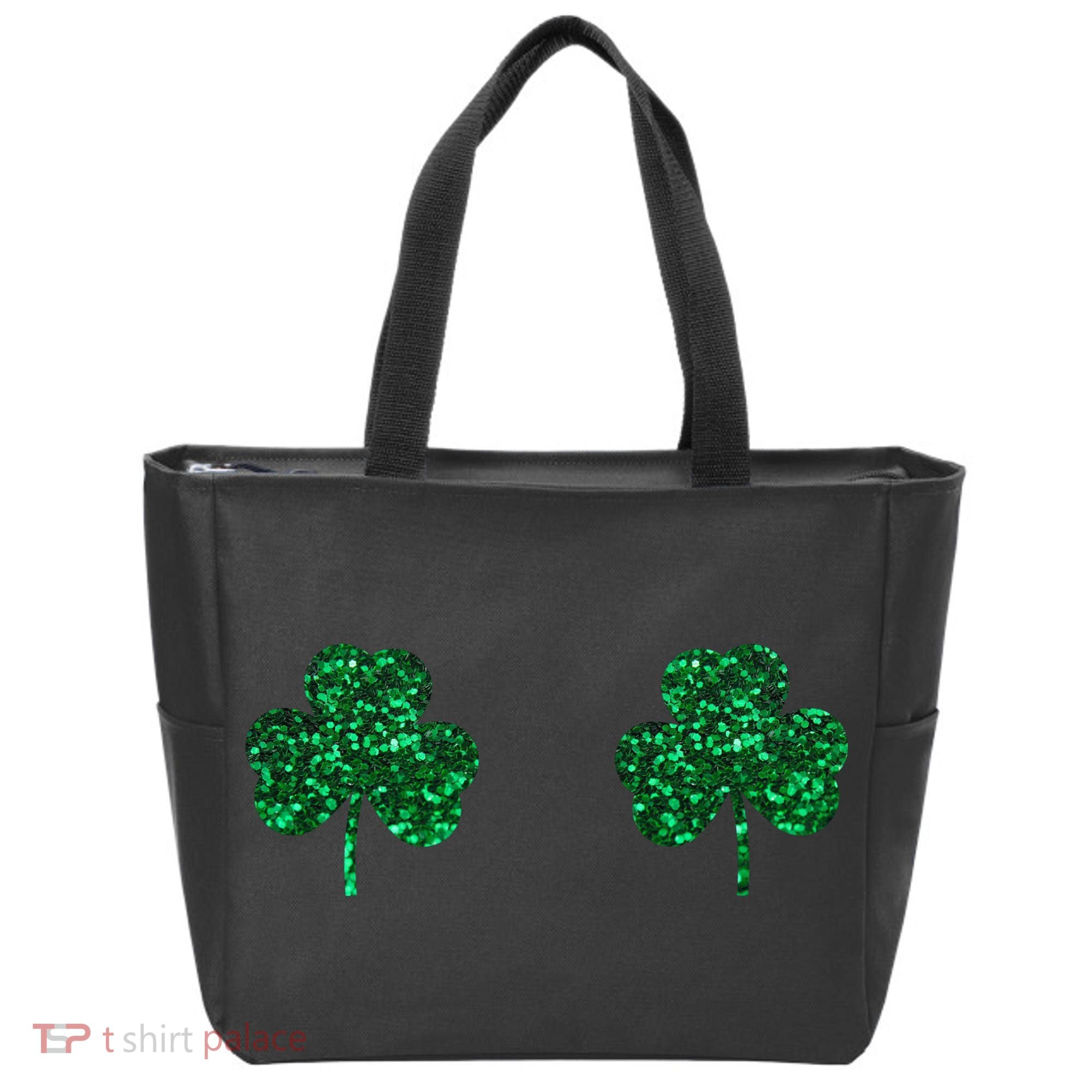 Four Leaf Clover Boobs Lucky St Patricks Day Tote Bag