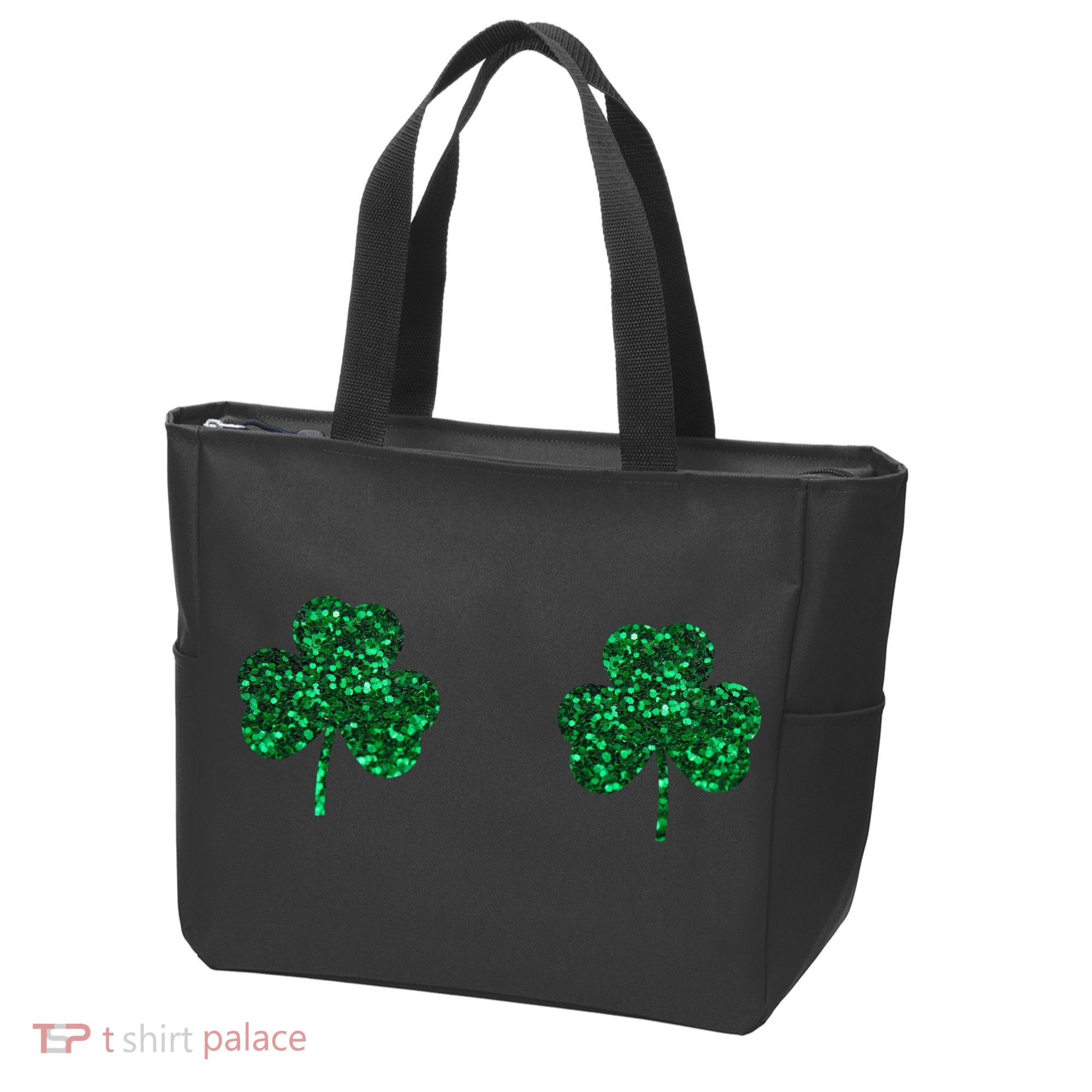 Four Leaf Clover Boobs Lucky St Patricks Day Tote Bag