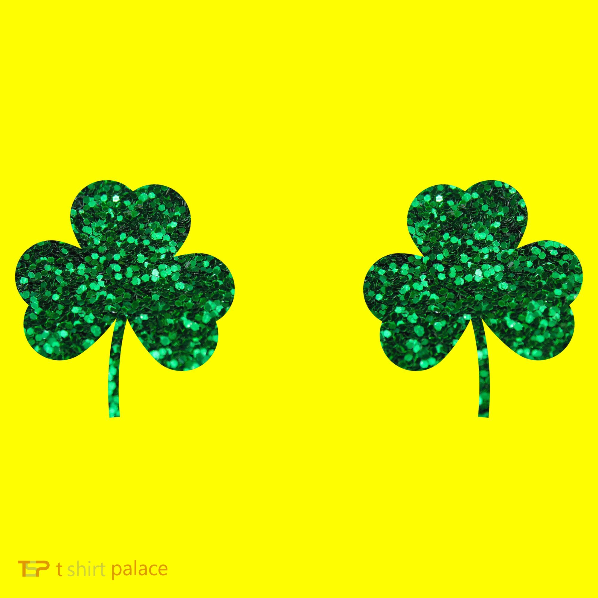 Four Leaf Clover Boobs Lucky St Patricks Day T-Shirt