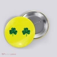 Four Leaf Clover Boobs Lucky St Patricks Day Button thumb 0
