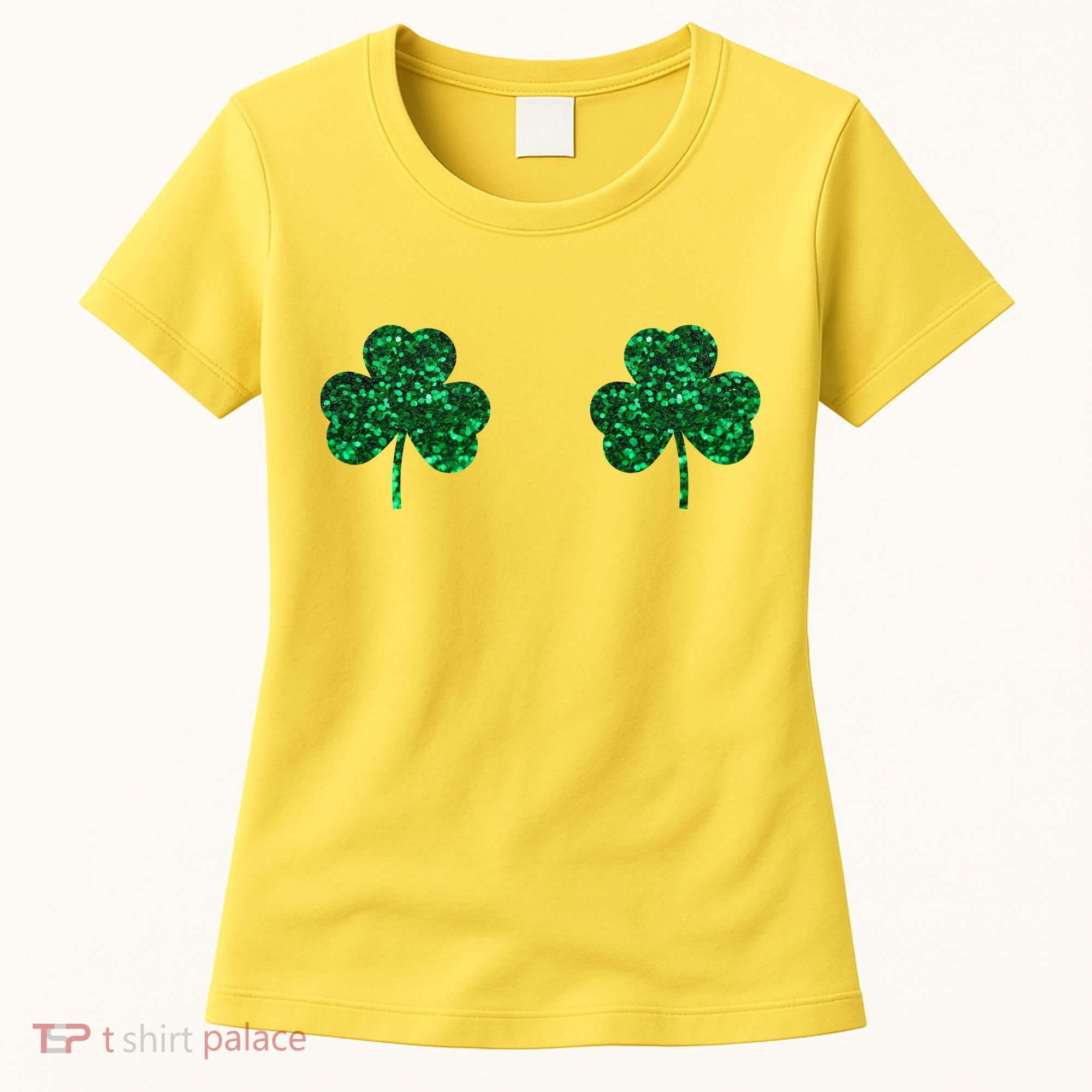 Four Leaf Clover Boobs Lucky St Patricks Day Women's T-Shirt