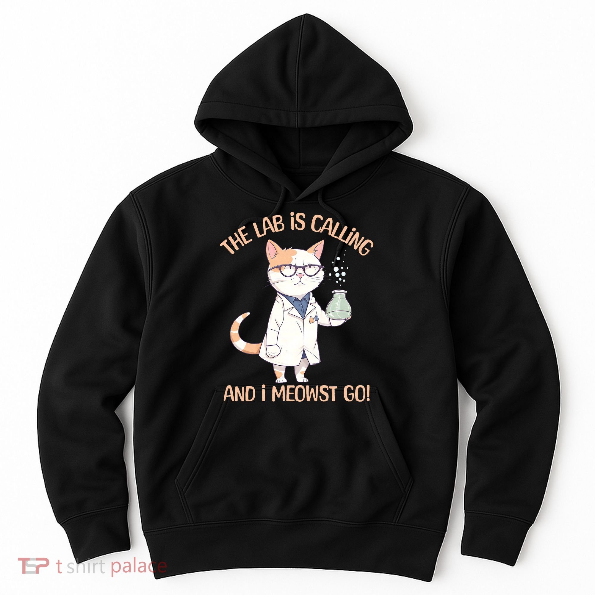 Funny Lab Cat Laboratory Chemistry Hoodie