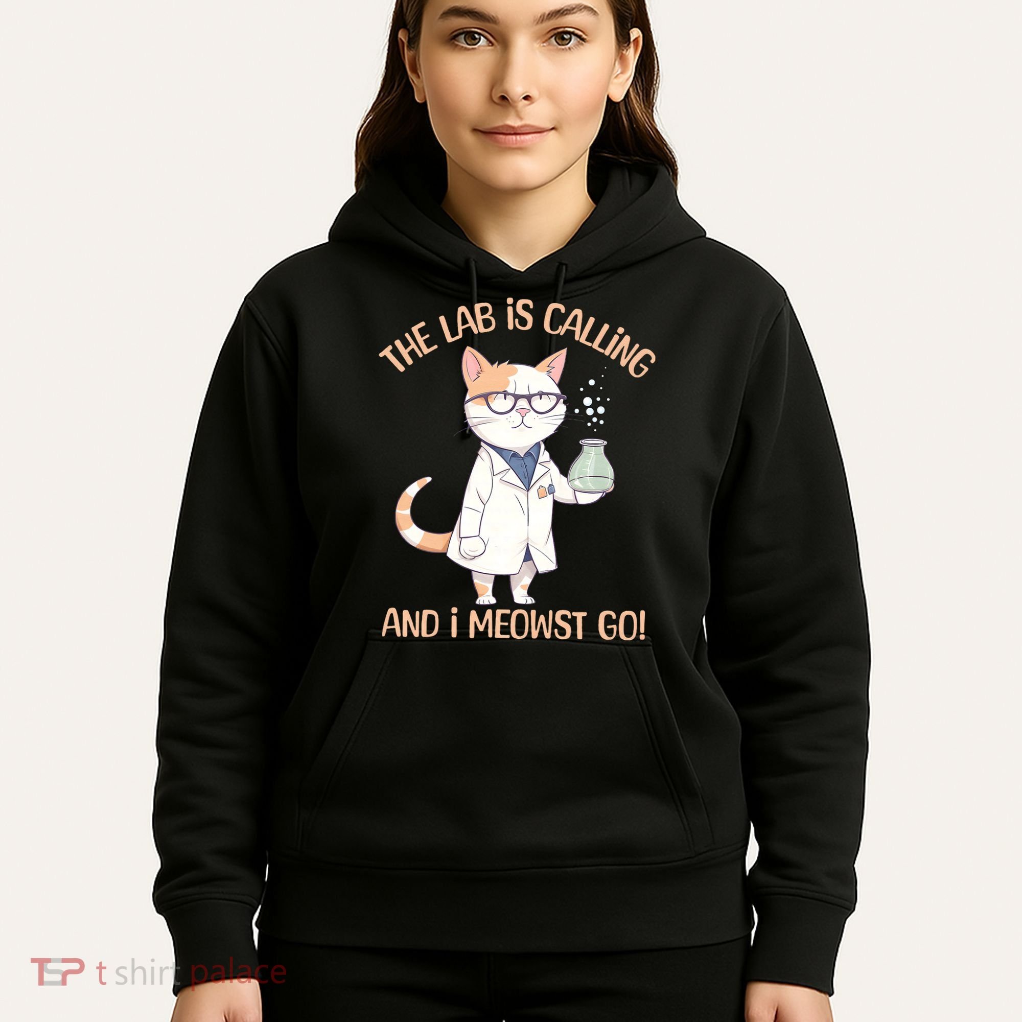 Funny Lab Cat Laboratory Chemistry Hoodie
