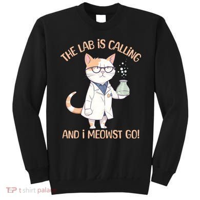 Funny Lab Cat Laboratory Chemistry Sweatshirt