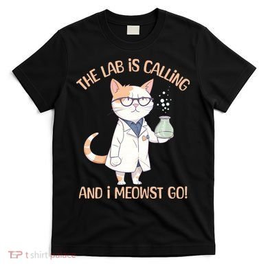 Funny Lab Cat Laboratory Chemistry T-Shirt