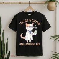 Funny Lab Cat Laboratory Chemistry T-Shirt thumb 2