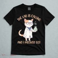 Funny Lab Cat Laboratory Chemistry T-Shirt thumb 5