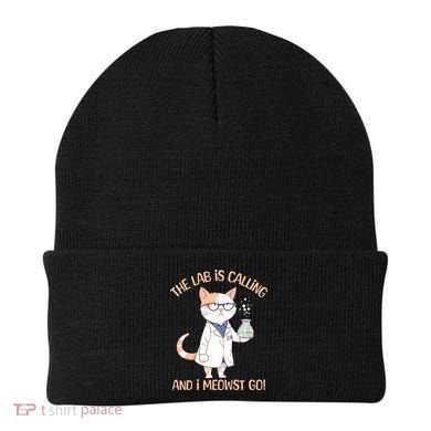 Funny Lab Cat Laboratory Chemistry Beanie