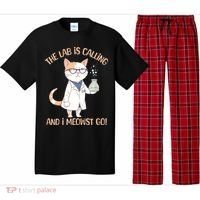 Funny Lab Cat Laboratory Chemistry Pajama Set thumb 0