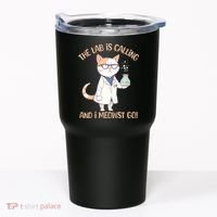 Funny Lab Cat Laboratory Chemistry Tumbler thumb 0